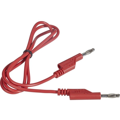 VOLTCRAFT Cavo di misura [Spina a banana 4 mm - Spina a banana 4 mm] 1.00 m Rosso