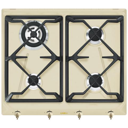 Piano Cottura SRV864POGH a Gas 4 Fuochi Gas da 60 cm Colore Panna en oferta