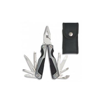 Pinze multiuso Martinez Albainox con mango acciaio e ABS con lame in acciaio inossidabile con 13 funzioni da 16 cm. Include custodia in nylon 33852