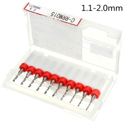 Carburo di acciaio al tungsteno, trapano CNC per circuiti stampati, diametro di taglio 1,1-2,0 mm, 10 pezzi - ASUPERMALL en oferta