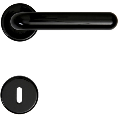 Minumet - MANIGLIA MARGHERITA C/ROSETTA COL. NERO* (1 CP)