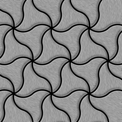 Mosaico metallo solido Acciaio inossidabile Marine spazzolato grigio spesso 1,6 mm ALLOY Ninja-S-S-MB disegnato da Karim Rashid en oferta