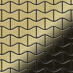 Mosaico metallo solido Ottone laminato oro spesso 1,6 mm ALLOY Kismet-BM disegnato da Karim Rashid características