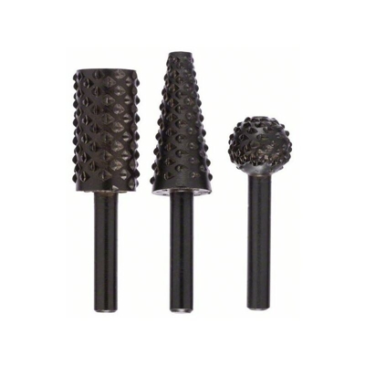 Bosch Set di frese a mano libera, codolo 6 mm, 3 parti, 16 - 16 - 16 -7 mm