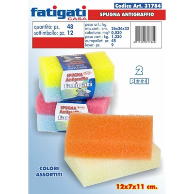 Bighouse It - SPUGNA ANTIGRAFFIO SET 2 PZ. CM.12X7X11h_