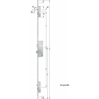 KFV - Ht-Lock Porta Multipla Pz, E92, Vk8, D45,20Kt, Dl / Dr