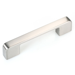 Maniglie delle porte del guardaroba, In lega di zinco, nichel spazzolato, 96mm - LEEDIS en oferta