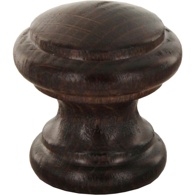 Idroweb - Pomolo pomello per mobili in legno noce 38 mm 25 pezzi art. 114A