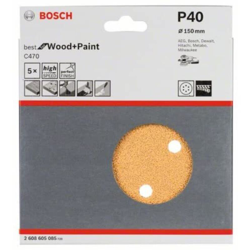 Bosch Foglio Abrasivi BfWP 150mm K40 5 Pezzi precio