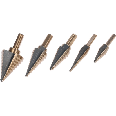 Set di punte per trapano da pollici, acciaio rapido 4241, 5 pezzi - ASUPERMALL