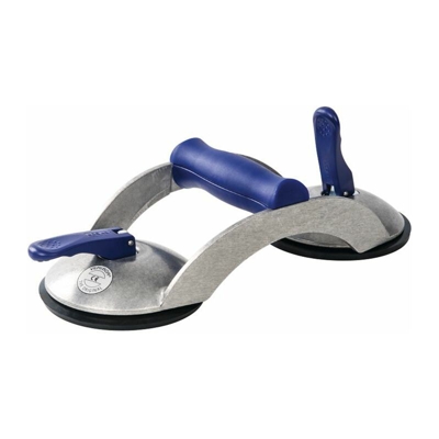 Sollevatore di aspirazione Trgf.b.70kg Testa-D.120mm 2 teste Alu.-Körper Impugnatura a croce - Veribor