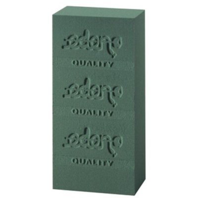 20 spugne idro per fiori freschi recisi mattonella spugna verde fiorai 25 cm - EDEN