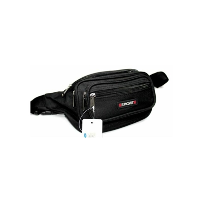 Exsensa - BORSELLO UOMO MULTIUSO BORSA MARSUPIO MULTIUSO COLORE NERO MOD. 1104