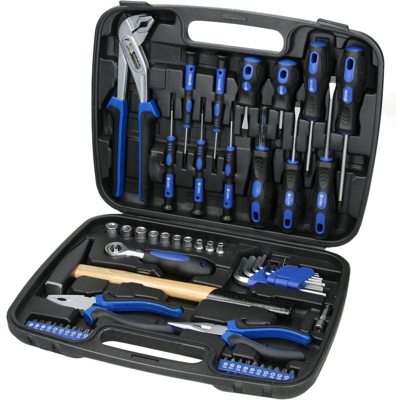 Valigia cassetta portattrezzi valigetta portautensili manuali 57 pz per officina - ECD GERMANY