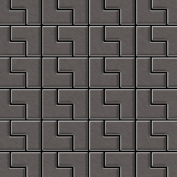 Mosaico metallo solido Titanio spazzolato Smoke grigio scuro spesso 1,6 mm ALLOY Kink-Ti-SB disegnato da Karim Rashid en oferta