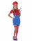 Costume da idraulico rosso da donna