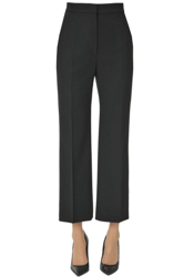 Cropped wool-blend trousers características