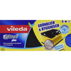 Vileda Glitzi Plus Spugna da Cucina - 3 Pezzi características