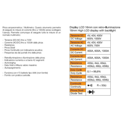 ZETEK by KM040 MULTIMETRO A PINZA - Zeca en oferta