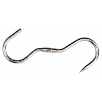Salone - Gancio girevole da macellaio in acciaio inox mm.10x240 macelleria ganci