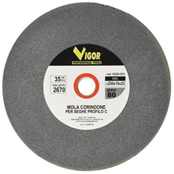 Mola Corindone Per Seghe Profilo C Gr.80 250X10X25 - VIGOR precio