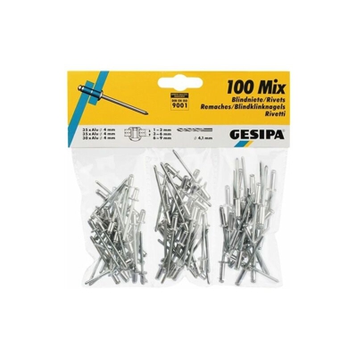 Assortimento rivetti ciechi 100 pz. - Gesipa