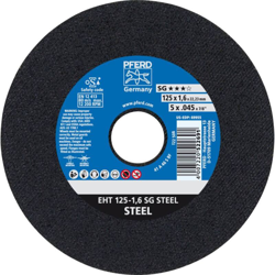 Sg Steel 61331122 Disco di taglio dritto 125 mm 22.23 mm 25 pz. - Pferd en oferta