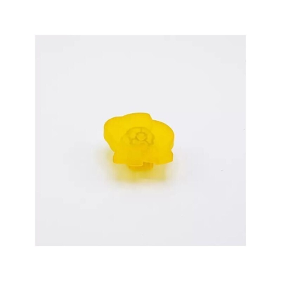 Polideas - Pomolo giallo a forma di elefantino in goffrato fine 53x56x25mm - 427E Animalier