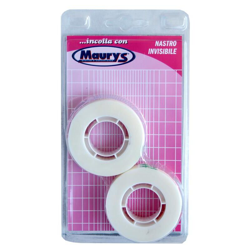 NASTRO ADESIVO INVISIBILE 1.9CM X 33 METRI 2PZ - Maury's en oferta