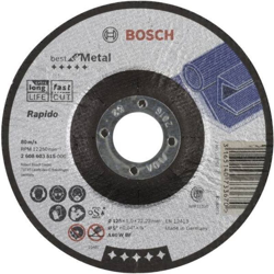 Bosch Accessories 2608603513 2608603513 Disco da taglio con centro depresso 115 mm 22.23 mm 1 pz. precio