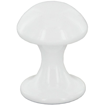 Pomolo pomello per mobili bianco lucido 18 mm 25 pezzi art. P2432 - Cafim