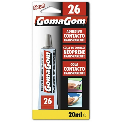 Colla a contatto trasparente incolla legno tessuto cartone 20ml gomagom 26