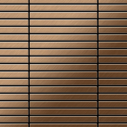 Mosaico metallo solido Titanio spazzolato Amber rame spesso 1,6 mm Linear-Ti-AB - Alloy características