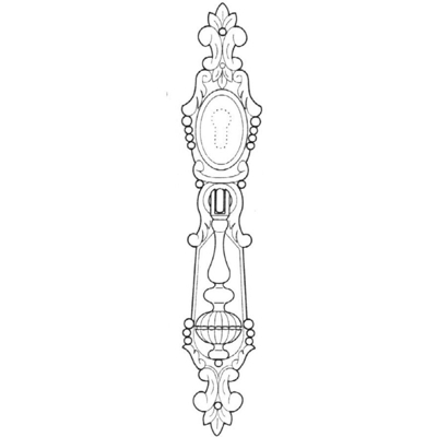 Pendolo stile classico, Zama, Bronzo Antico, 150 mm interasse. Marchio REI