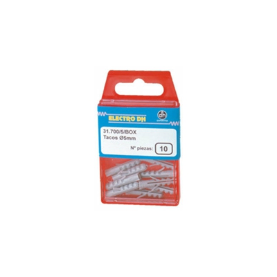 Tasselli da parete in nylon in scatole per 20 espositori 5 mm Electro Dh 31.700/5/BOX 8430552088096