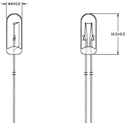 Lampadina speciale ad incandescenza Trasparente T1 1/4 WT 16 V 50 mA 21616500 - N.A. en oferta