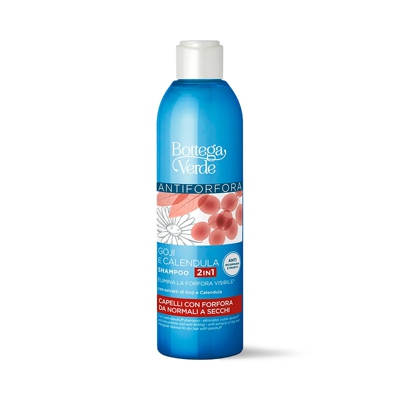 Goji e Calendula - Champú 2 en 1 anticaspa - elimina la caspa visible*, antiprurito y antireaparición - con extractos de Goji y Caléndula (250 ml) - c