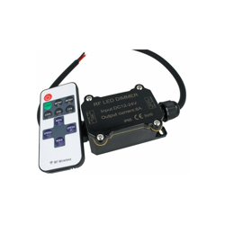 Ledlux - Led Dimmer PWM 12V 24V 8A Impermeabile IP65 Con Telecomando RF Wireless RF161 precio