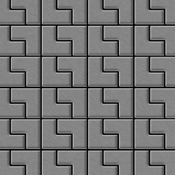 Mosaico metallo solido Acciaio inossidabile Marine specchiato grigio spesso 1,6 mm ALLOY Kink-S-S-MM disegnato da Karim Rashid precio