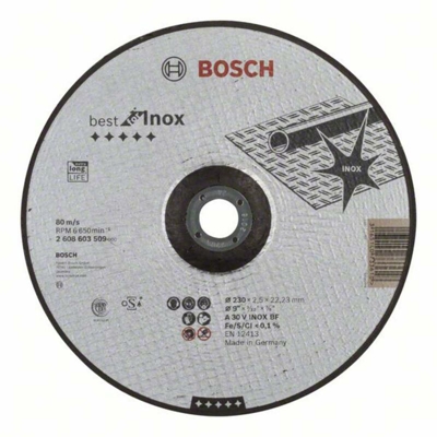 2608603509 2608603509 Disco da taglio con centro depresso 230 mm 22.23 mm 1 pz. - Bosch Accessories