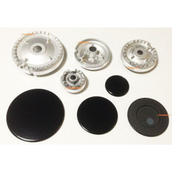 Eurostore07 - ARISTON INDESIT SPARTIFIAMMA + BRUCIATORI CUCINA GAS NERO LUCIDO 4 FUOCHI S 2723 precio