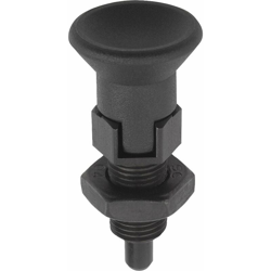 A Levetta di blocco bullone temprate misura 2 M12 x 1,5, forma: D, in termoplastica, con Verl. Cilindro a pistoni, Komp: acciaio INOX, D = 6, 1 precio