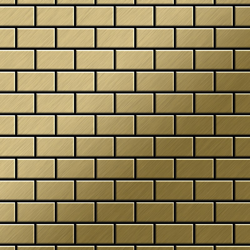 Mosaico metallo solido Titanio spazzolato Gold oro spesso 1,6 mm House-Ti-GB - Alloy en oferta