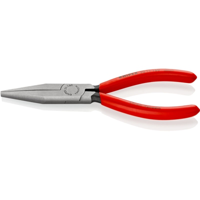 Knipex - Pinza A Beccochi Lunghi, Beccochi Piatti Cromo Vanadio Testa In Acciaio Lucido, Maniglie Guaina Di Plastica, Lunghezza 160 Millimetri