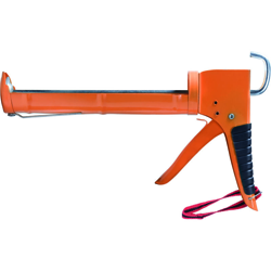 KLASS - PISTOLA PER SILICONE CON GANCIO PULIZIA 'SILKY 04' con gancio pulizia, asta cremagliera e tagliabecco en oferta
