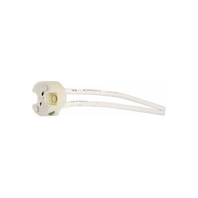 Supporto per blister in ceramica per lampadina alogena 12 V Con cavo in silicone 15 cm Electro DH. 12.070/BT 8430552086955