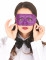 Mascherina di plastica viola con paillettes adulto