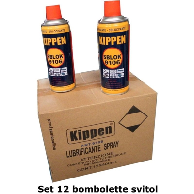 Grasso spray al litio gr. 400 Set 12 Pz. - KIPPEN