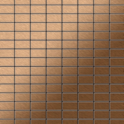 Mosaico metallo solido Titanio spazzolato Amber rame spesso 1,6 mm Bauhaus-Ti-AB - Alloy