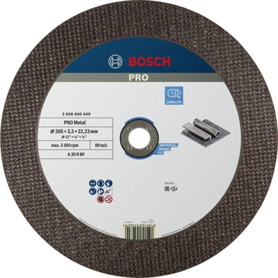 Bosch Accessories 2608600649 Disco di taglio dritto 300 mm 22.23 mm 1 pz.